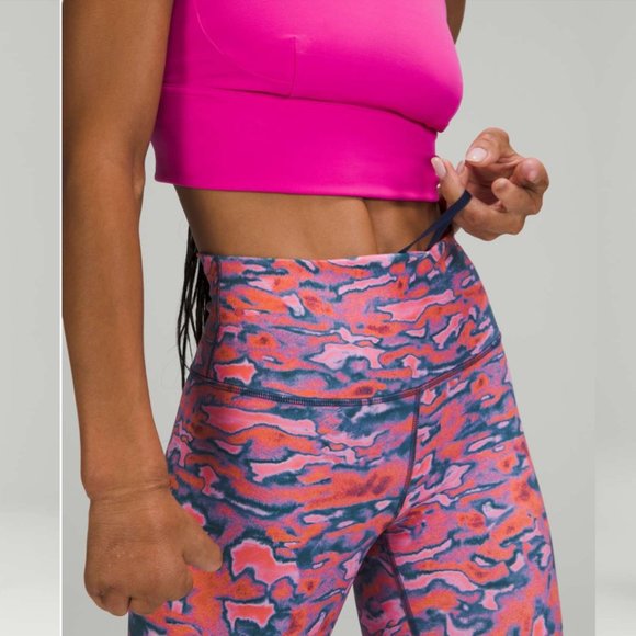 Like New! Lululemon Wunder Train High-Rise Short 8" Chroma Clash Camo - Picture 2 of 12